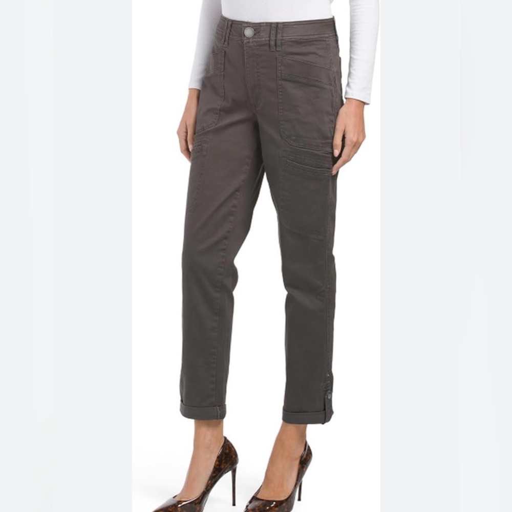 Democracy ‘Ab Technology’ Roll Tab Ankle Pants Gray Size 12